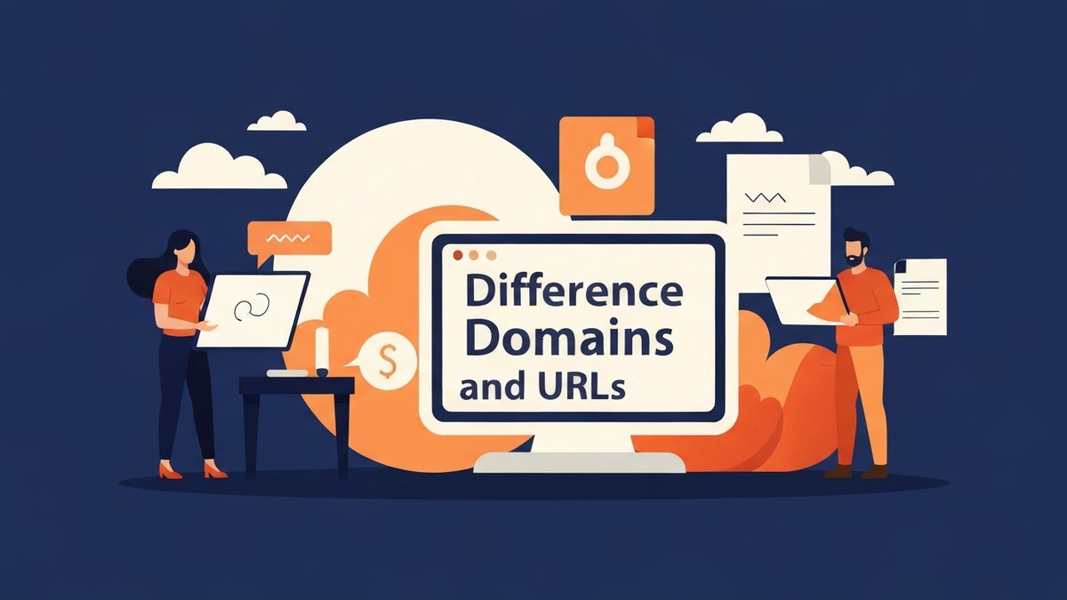 Understanding the Difference Between Domains and URLs - Illustration